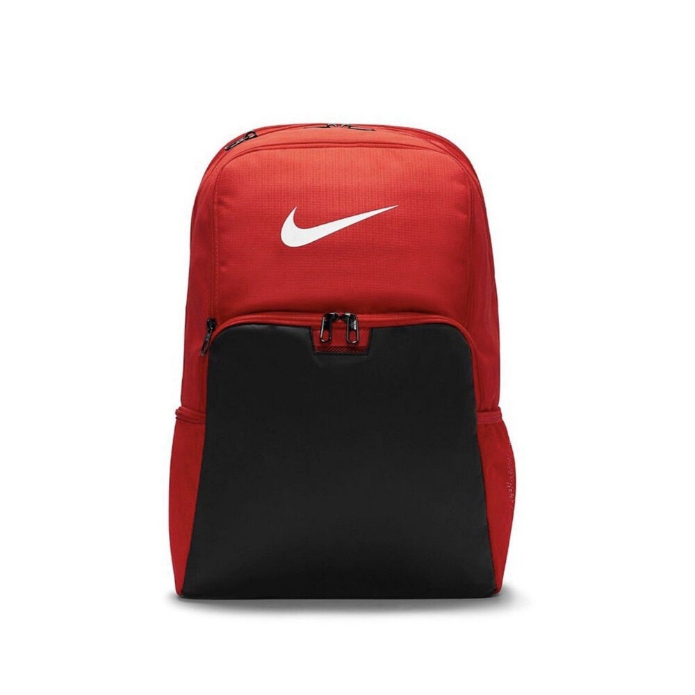 Nike Brasilia Backpack XL University Red Black School Gym Bag DM3975-657 NEW